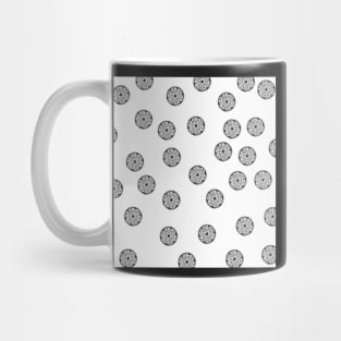 Irregular Mandala Pattern in Black and White Mug